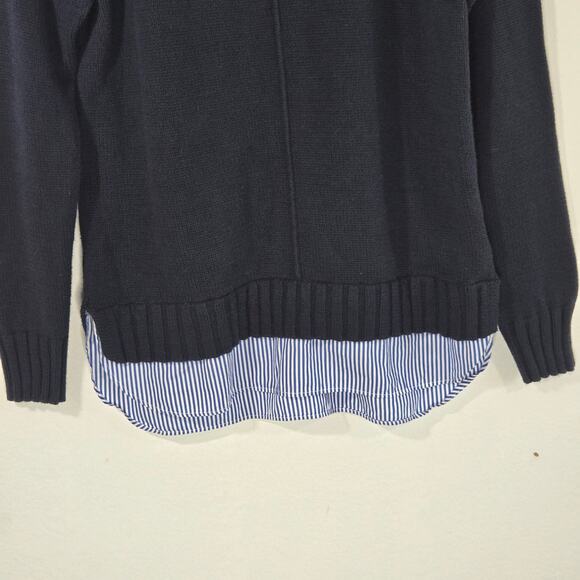 Lauren Ralph Lauren Navy Pullover Sweater. Size Medium. - Picture 4 of 7